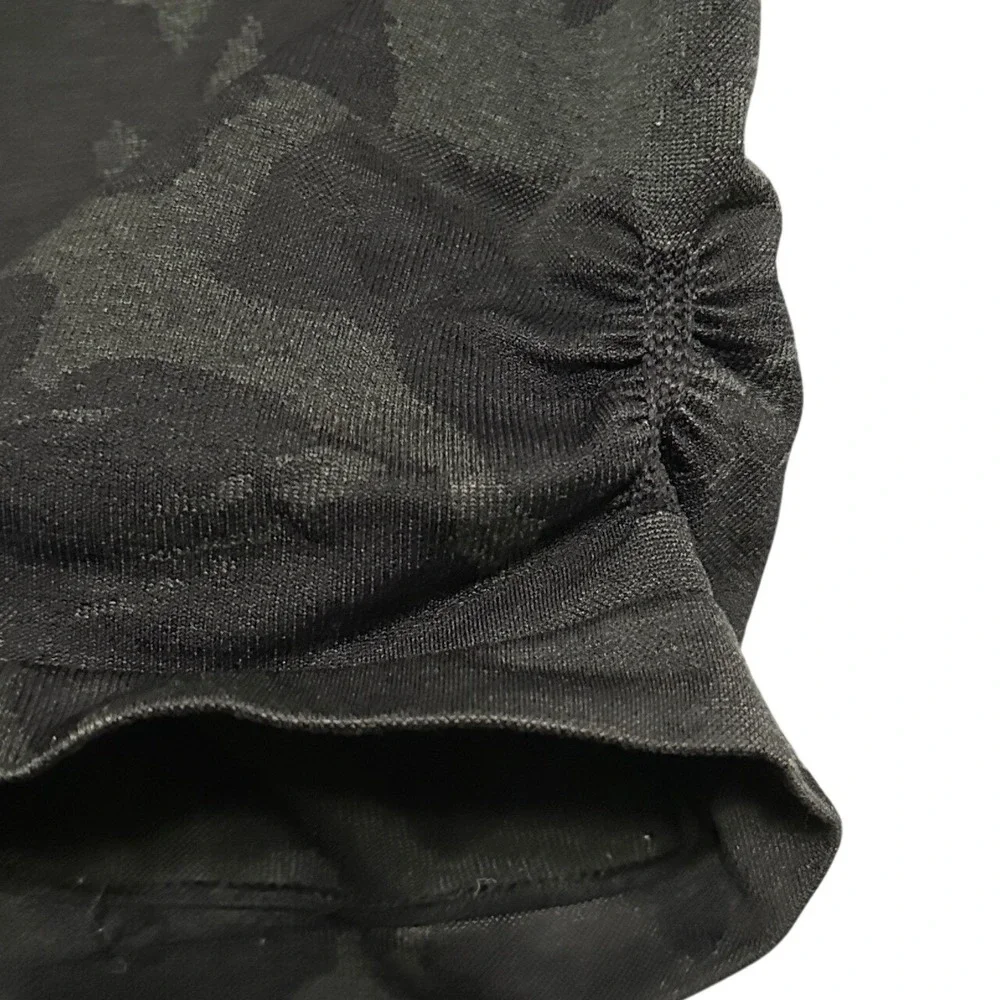 Gymshark Adapt‎ Camo Seamless Shorts Women's XS Black Grey High Rise Athleisure